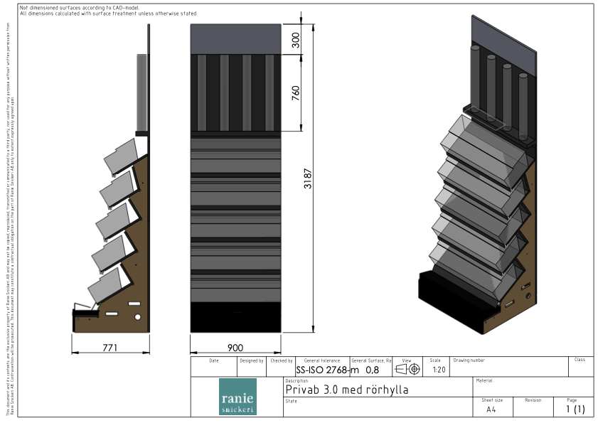 Privab 3.0 — Full-height floor display